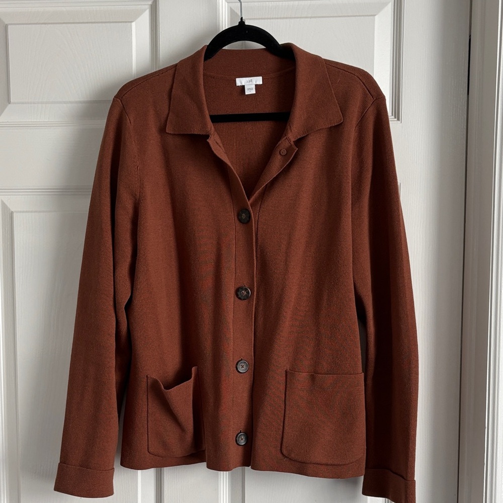 J. Jill Women's Rust Cardigan